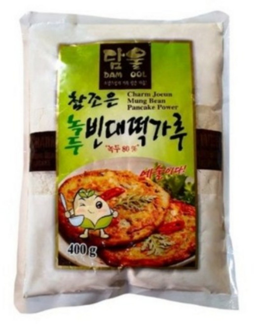 초야식품 담울 참조은 녹두 빈대떡가루, 400g, 2개