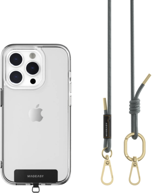 MAGEASY 手機掛繩 手機殼 頸掛繩 輕巧便利, 率性藍, 1個