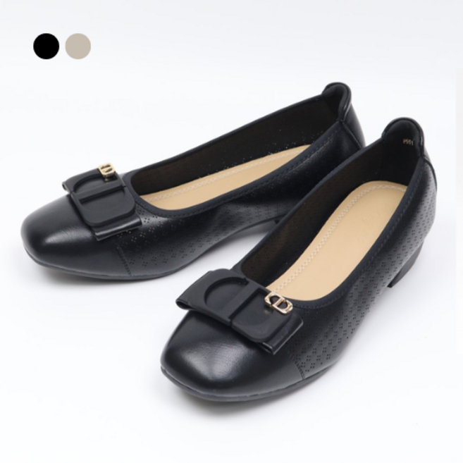 페조 여성 펀치 펌프스 플랫 구두 4cm PZSL-PER-P551