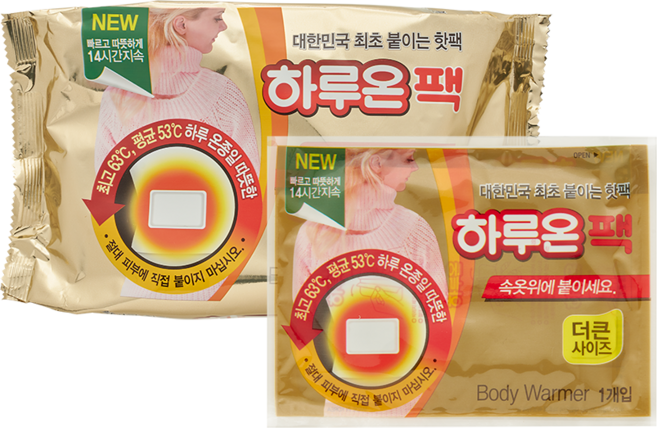 하루온 핫팩 붙이는 타입 50g, 100개
