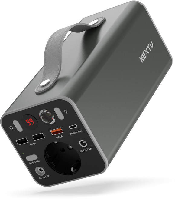 NEXT-408PB-UPS 휴대용 캠핑용 대용량 보조 배터리 파워뱅크 220V 40800 mAh, 1개