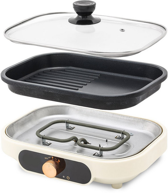 키친아트 허브 미니 전기그릴, KSJ-1370EG