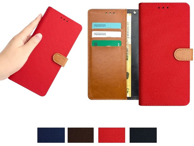 LG V40 ThinQ 케이스 LM-V409N (뉴뉴) 가죽 투톤 캔버블 1단형 슬림 카드 지폐 수납 포켓 자석 지갑