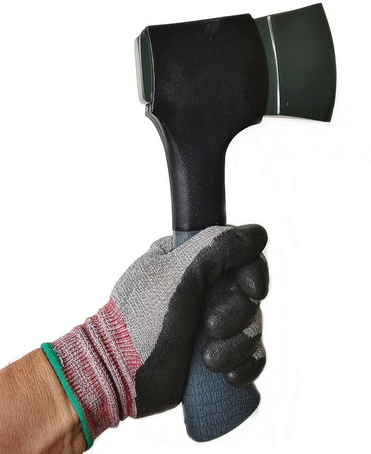 캠핑용 손도끼, 벌목용도끼 AX-9+pu장갑, 1개