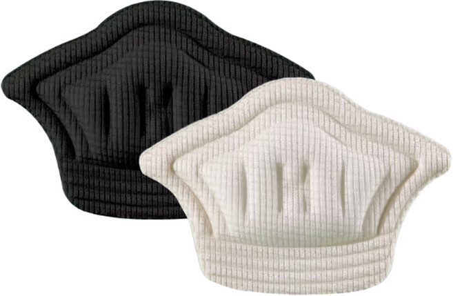 바로상점 잘라쓰는 신발 뒤꿈치 보호 쿠션 패드 2종 x 10P 세트, 1세트, 아이보리&블랙