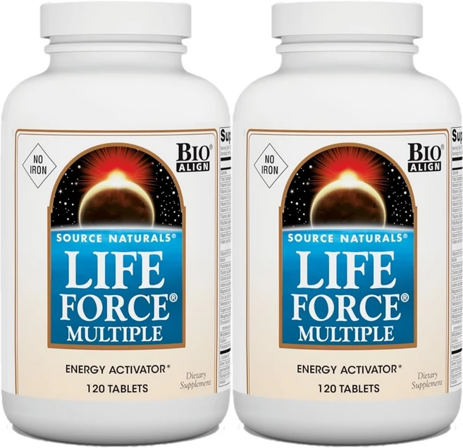 Source Naturals 소스내추럴스 라이프 포스 멀티플 에너지 액티베이터 테블릿, 120정, 2개, 120정 - 쿠팡