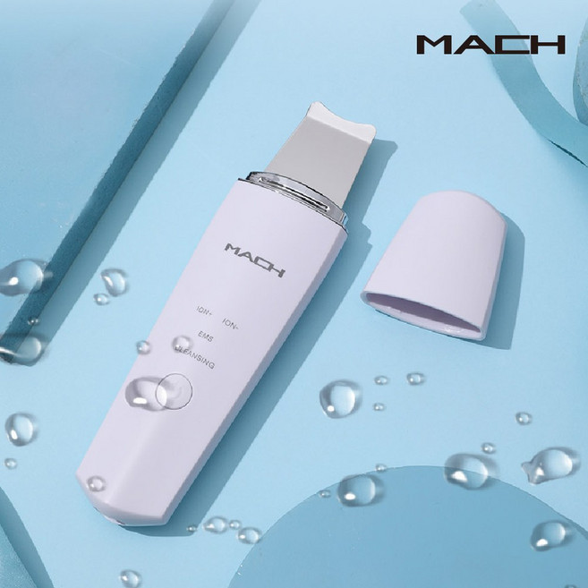 방수 워터필링기 갈바닉 피부관리기 클렌징 마사지기, 화이트, MACH
