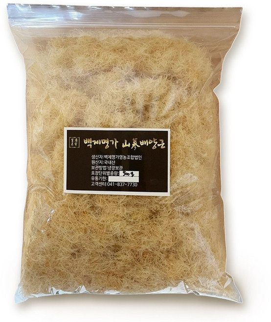 프리미엄 산삼배양근 생근 지퍼백 500g, 1개