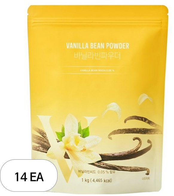네이쳐티 바닐라빈 파우더, 1kg, 1개입, 14개