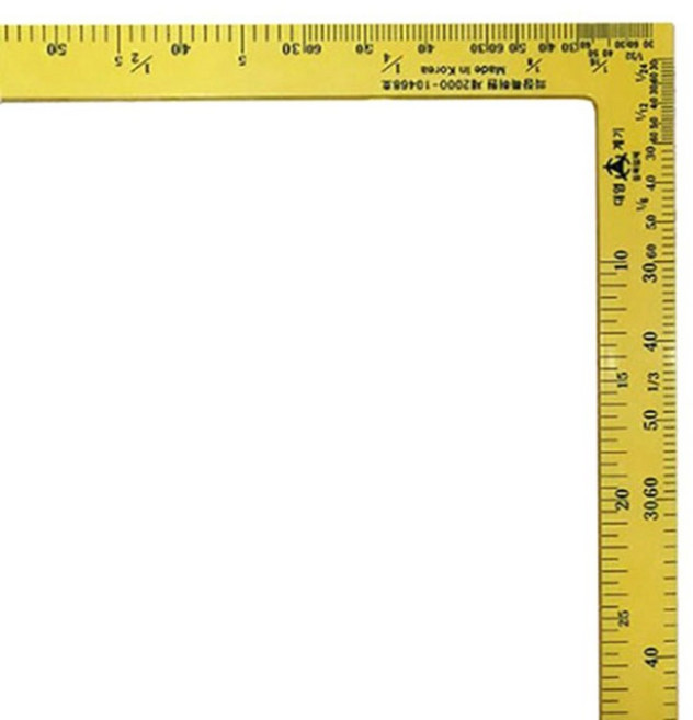 플라스틱 직각자 35x75cm (07-137) 국산정품, 1개