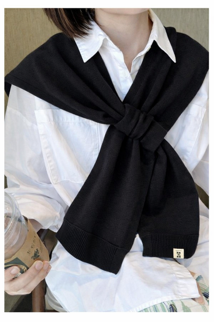 키밍 레이어드 가디건 숄 케이프