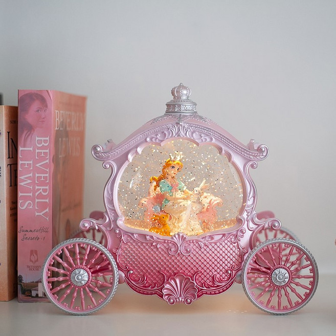 크리스마스 호박마차 워터볼 오르골 2종 어린이선물 카페장식품, BP-01:공주