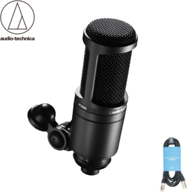 Audio Technica AT2020 오디오테크니카 콘덴서 마이크 1.5M 케이블포함