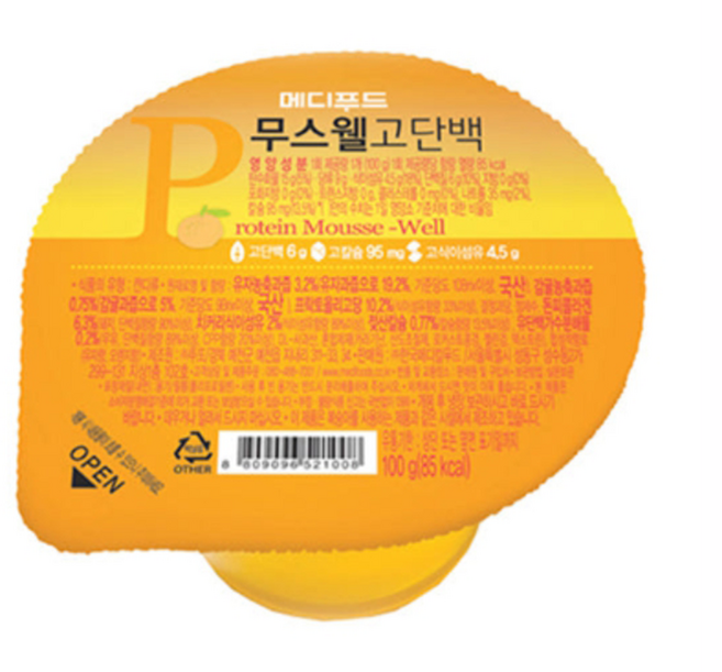 메디푸드 영양푸딩 무스웰 고단백, 50개, 100g