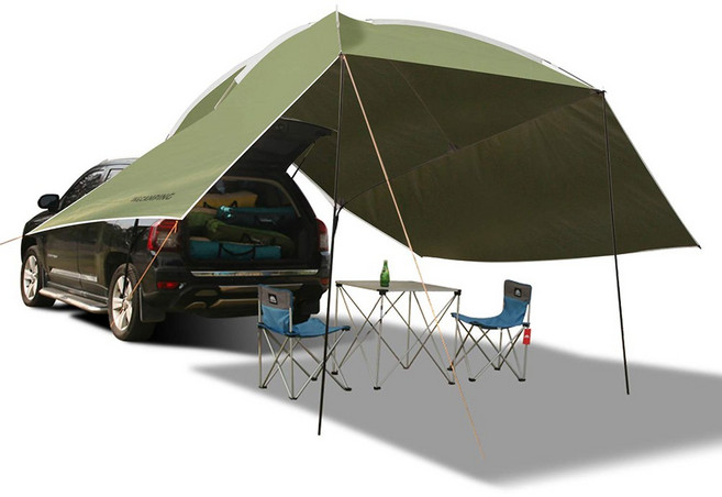 인앤캠핑 차박텐트 + 전용가방, 카키
