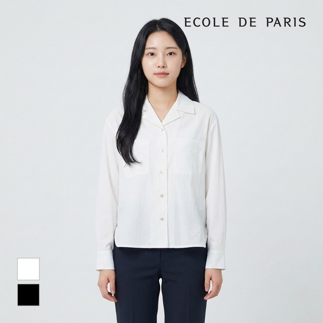 [에꼴드파리] 포켓디자인 셔츠블라우스_RB23WBA001Z