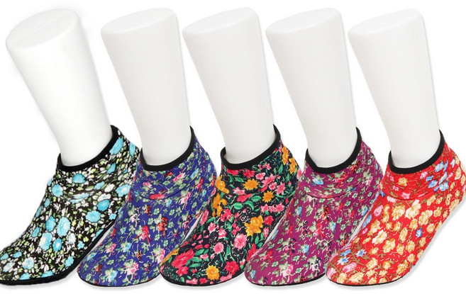 여성용 요술버선 잔꽃패턴 카바 5켤레