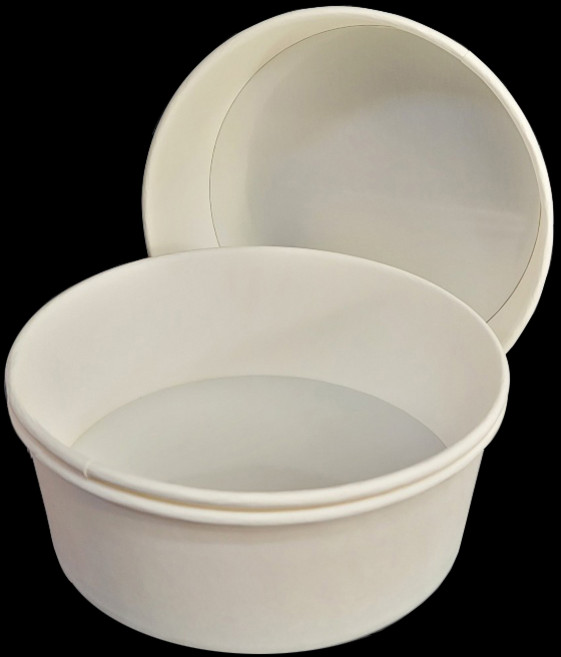 국산 무지원형용기 일회용종이용기 일회용냄비 라면끓이는기계 한강라면 30개 50개 100개, 1 무지원형 30