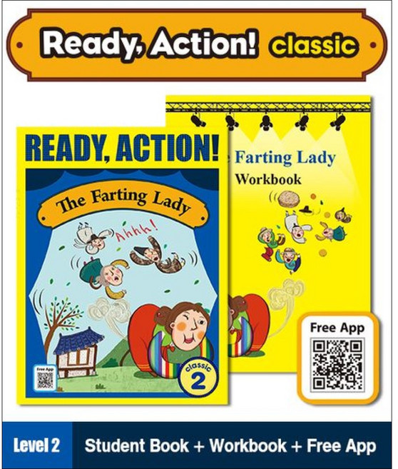 A*List Ready Action Classic Mid : The Farting Lady (Student Book + App QR + Workbook)