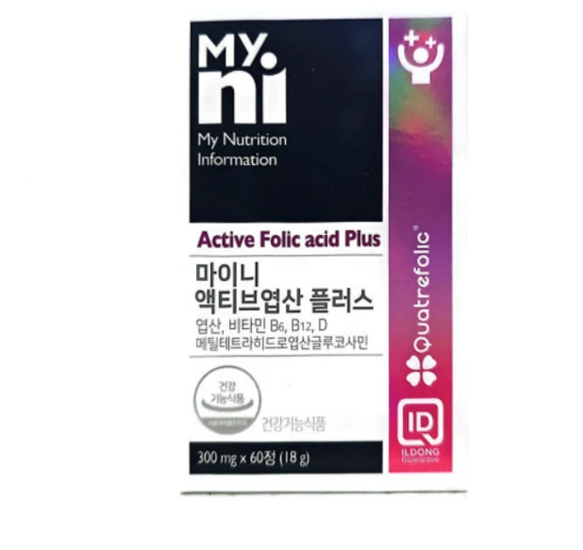 마이니 액티브 엽산 플러스, 60정, 1개 - 쿠팡
