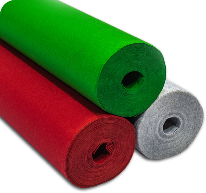 부직포 파이텍스 화사한 색상의 경제적인 행사용 전시용 교육기관 사무공간 소재, 녹색(0.9mX36m.T1.5mm), 1개