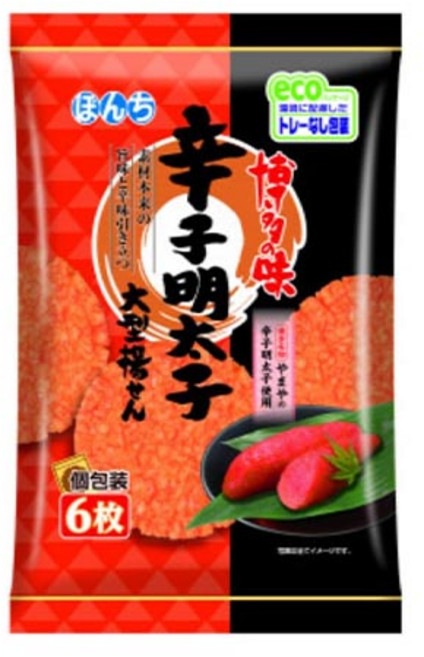 본치 매운 명란젓 대형 튀김 센베이, 6개, 670g