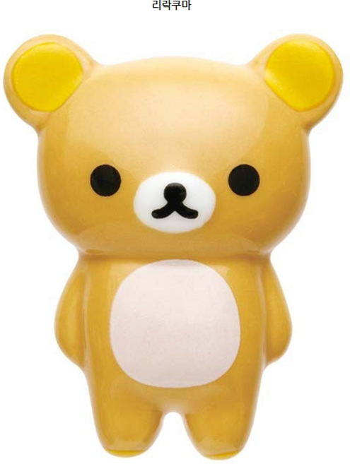 [san-X] 리락쿠마 코리락쿠마 누워있는 젓가락 받침대, 1개, 리락쿠마(브라운)