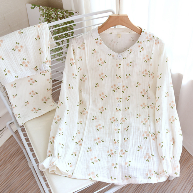 루블리 임산부 수유 잠옷 순면 (허리사이즈조절가능)