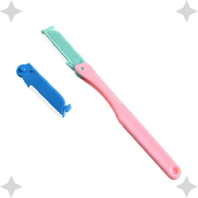 손질 눈썹 도구 정리 화장 미용 접이식 뷰티 용품 여행용 면도칼 휴대용, 1개, 접이식눈썹칼-단품