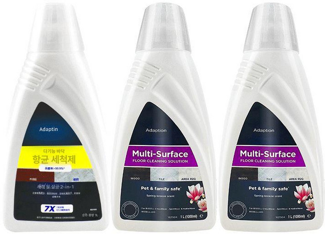 비쎌 다중표면 세정액 크로스웨이브용 Multi Surface 1리터 2개 세트, 1개, 클리닝 액체 1L 1병