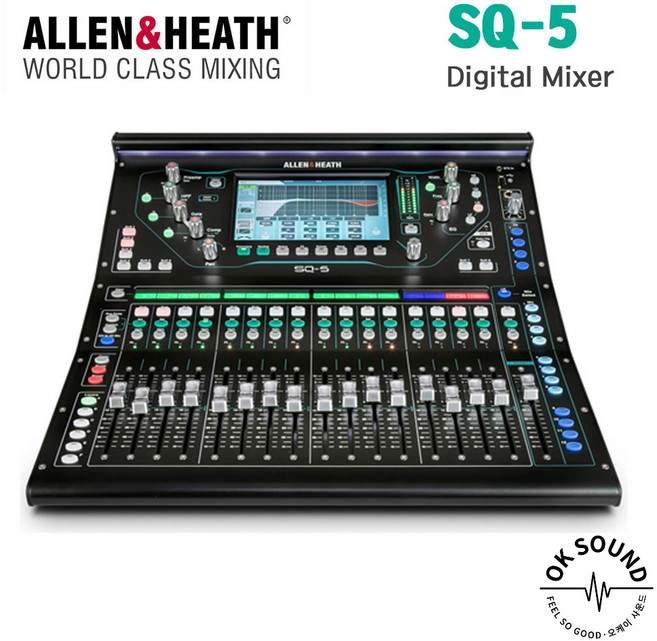 Allen&Heath SQ-5 디지털믹서 48채널 36BUS 알렌앤히스 오디오믹서, 1개