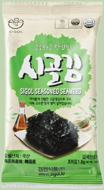 시골김 미니도시락김 1.8g 24봉 10개 총240봉 점심시간