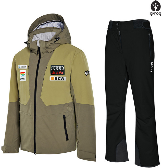 지프로그 스키복 로체 큐티 베이지 여성용 세트 보드복