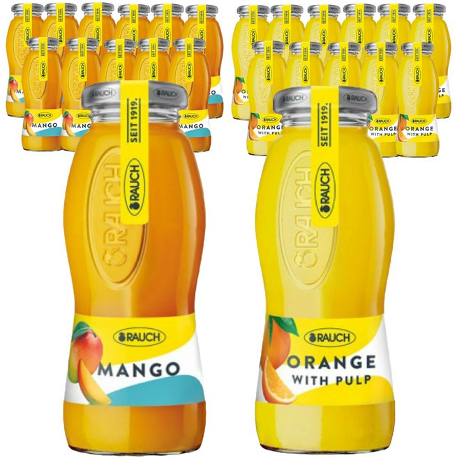 라우치 망고 12개 + 오렌지 위드펄프 12개 200ml 24개