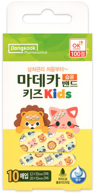 동국제약 마데카 키즈 습윤밴드 10p, 1개