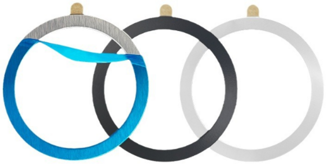 맥세이프 원형 철판 플레이트 지름 5.5cm 차량용 스마트폰 거치대 대시보드 자석 휴대폰, 화이트3매+보호필름3매, 1개