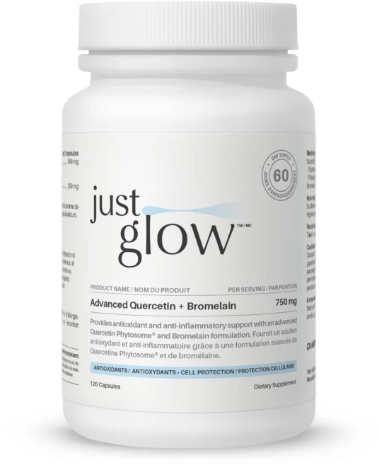 저스트글로우 어드밴스드 파이토좀 퀘르세틴 브로멜라인 750mg, 1개, 120정 - 쿠팡