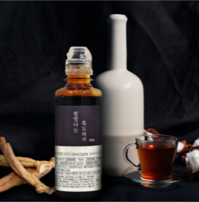 흑도라지청 구증구포 흑도라지와 직접재배 쌀조청으로 만든 명품 도라지액기스 300g, 1개