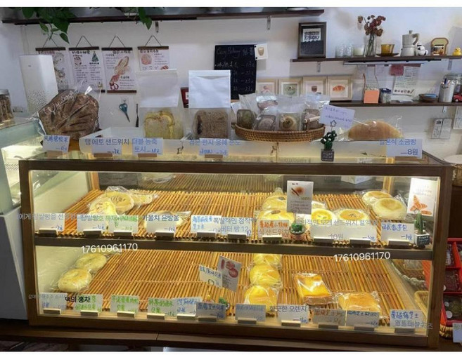 빵쇼케이스 원목수납장 진열대 디저트 원목 수납장 홈카페, C. 롱2단직사각형_진브라운