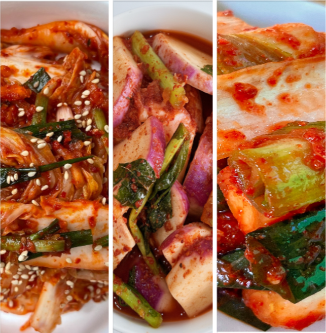 [1+1+1] 윤가네 전국 3대 겉절이 + 순무김치 + 대파김치 세트 / 평일 오후 2시 이전 주문시 발송, 3개, 1kg