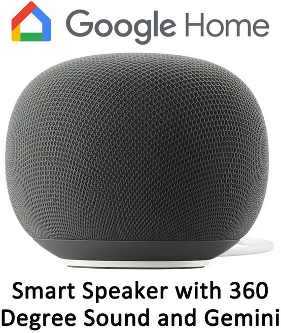 2026 구글 홈 스마트 스피커 Google Home Speaker - AI 제미나이, Hazel, 10.6cm