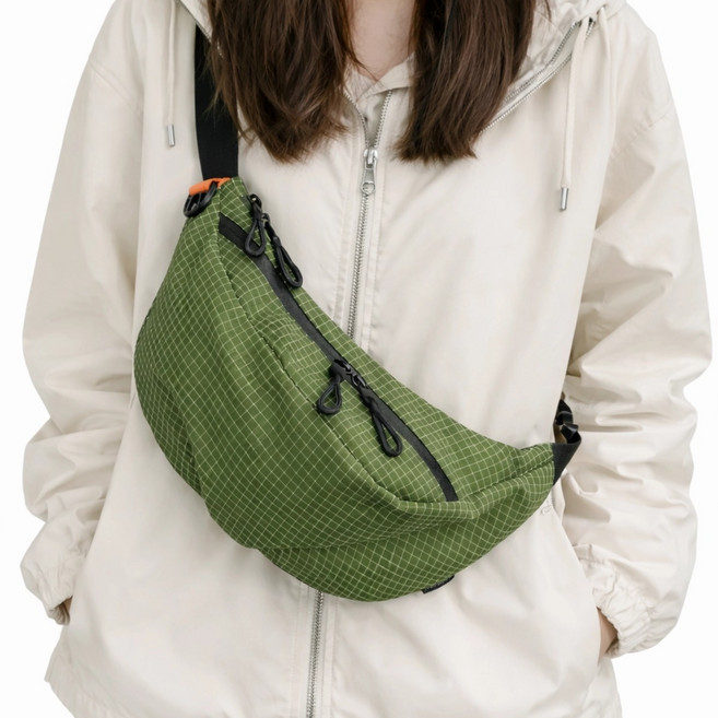 미소하루 남자 미니 나일론 방수 크로스백 여자 캐주얼 여행용 메신저백 트렌디한 슬링백 클래스 통근 남여공용 숄더백 대학생가방 KLD-6607