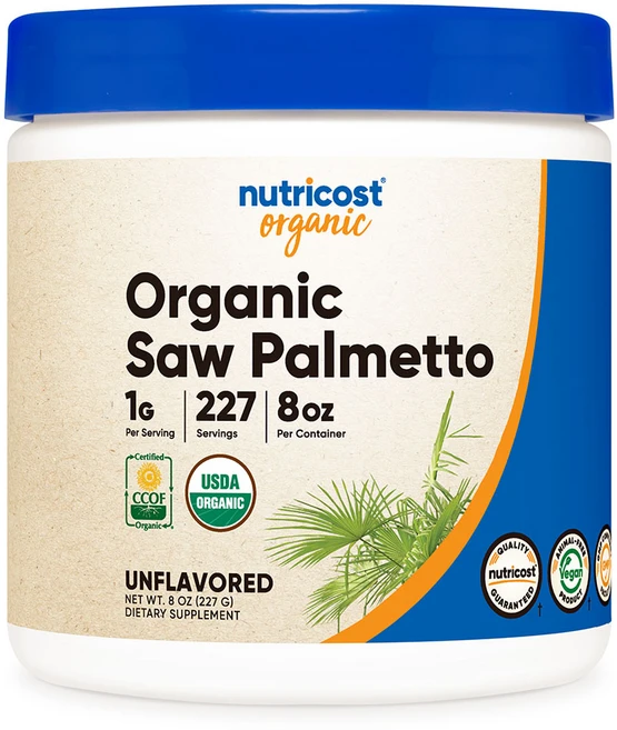 뉴트리코스트 오가닉 쏘팔메토 파우더 8oz 무맛, 226.797g, 1개 - 쿠팡