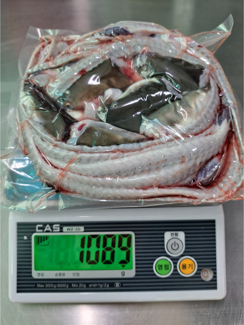 장어 뼈머리 (5kg구매시1kg증정) 장어탕용 장어액기스용, 1개, 1kg 내외