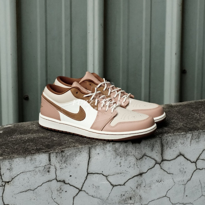 Air Jordan 1 Low 男款運動鞋 奶糖色 淺褐色 HF5753-221