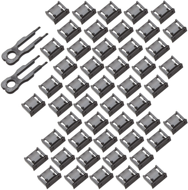 Fort Lee USB 포트락 잠금장치 키2pc 잠금알50pc 블랙( 1봉)