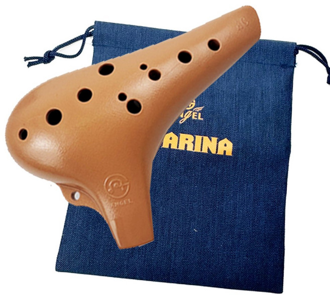 일상속반짝 국내생산 오카리나, 1개, 브라운, 알토