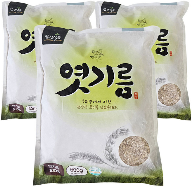 삼진식품 엿기름 500g 보리엿기름 식혜가루, 3개