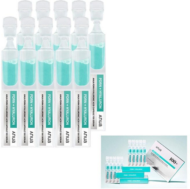 Anua ANUA 아누아 PDRN 히알루론산 캡슐 100 세럼 30ml, 개別包装タイプ1BOX(1ml*10개)
