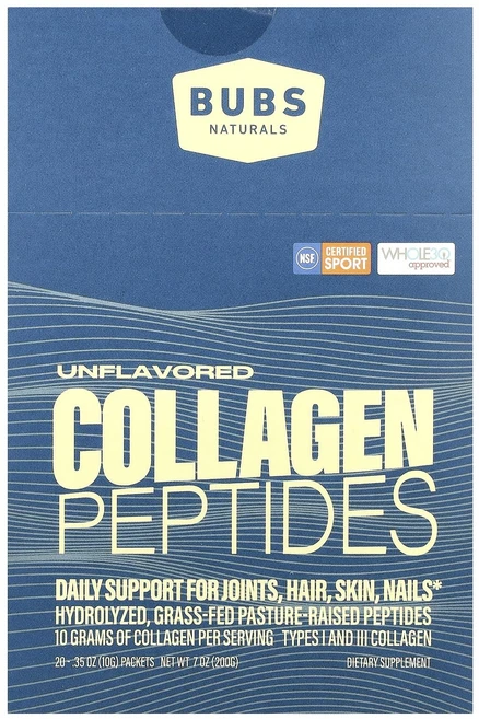 BUBS Naturals 콜라겐 펩타이드 무맛 20팩 각 10g(0.35oz), BUBSNaturals콜라겐펩타이드무맛20팩각10g03 - 쿠팡